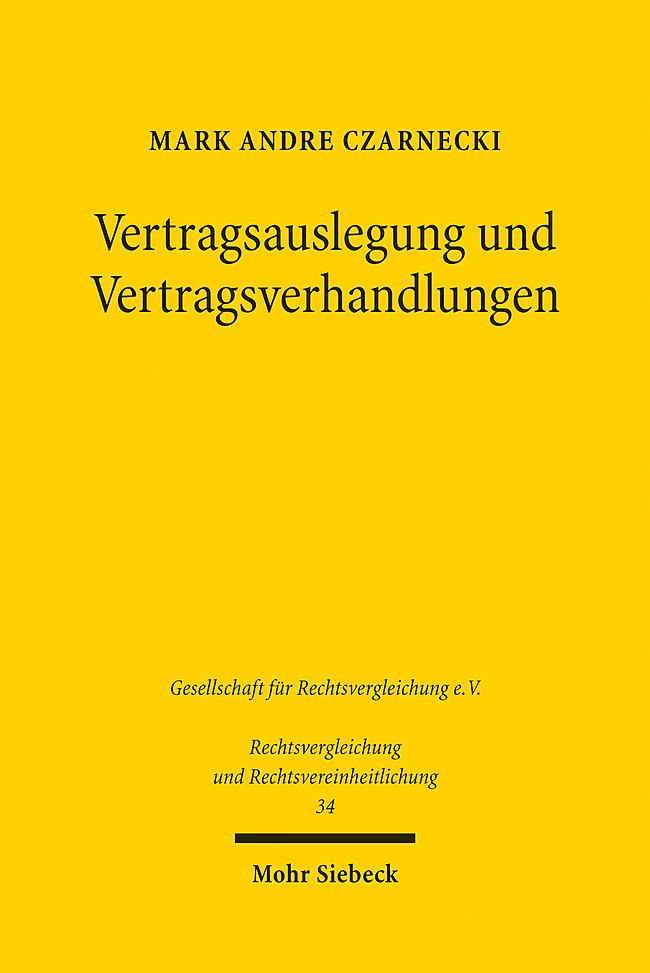 Vertragsauslegung und Vertragsverhandlungen main product photo