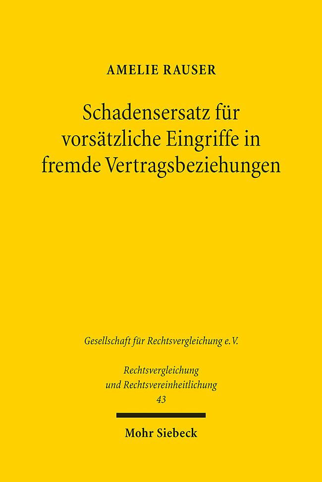Schadensersatz für vorsätzliche Eingriffe in fremde Vertragsbeziehungen main product photo