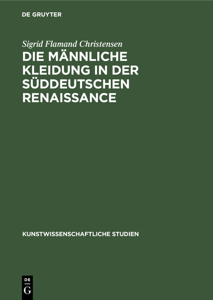 Die Männliche Kleidung in der Süddeutschen Renaissance main product photo