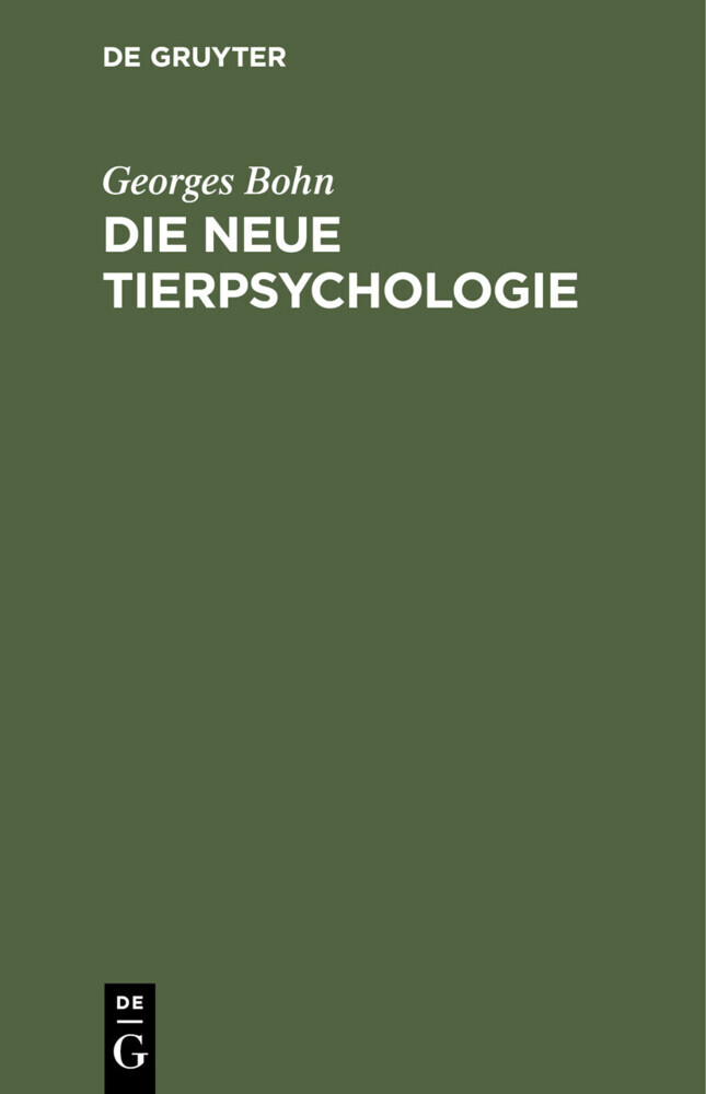 Die Neue Tierpsychologie main product photo