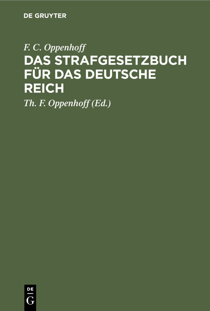 Das Strafgesetzbuch für das Deutsche Reich main product photo