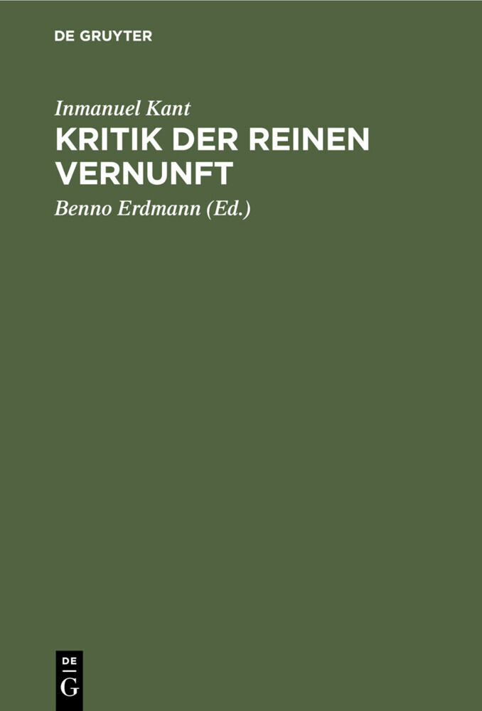 Kritik der reinen Vernunft main product photo
