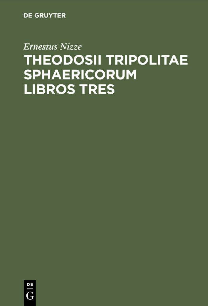 Theodosii Tripolitae Sphaericorum Libros Tres main product photo