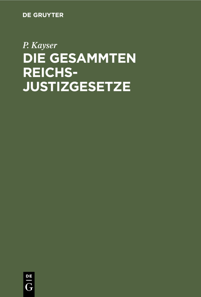 Die Gesammten Reichs-Justizgesetze main product photo