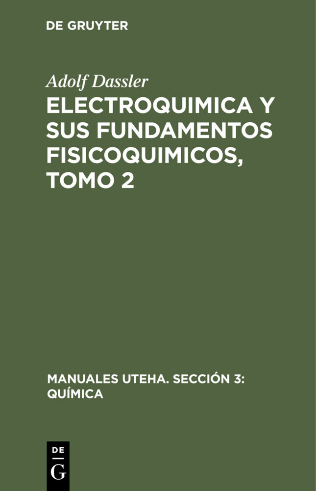 Electroquimica y sus fundamentos fisicoquimicos, Tomo 2 main product photo