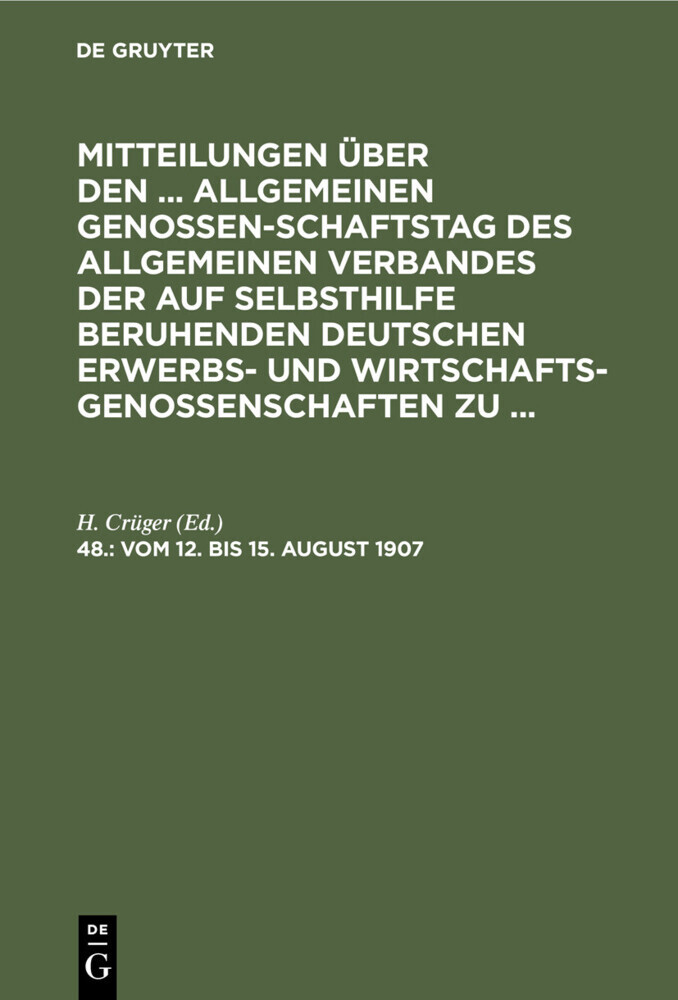 Vom 12. bis 15. August 1907 main product photo