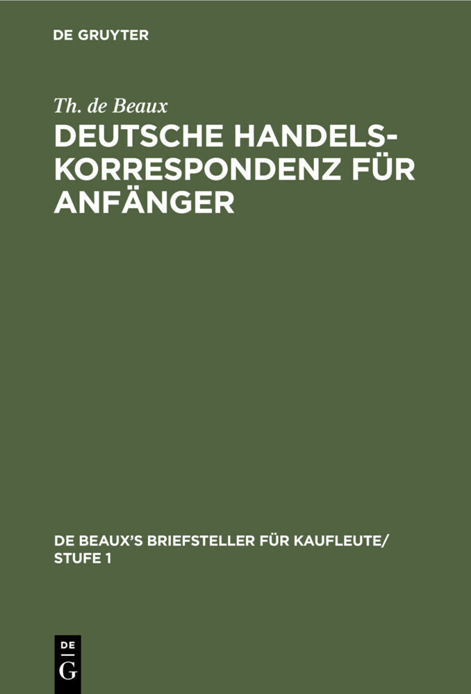 Deutsche Handelskorrespondenz für Anfänger main product photo