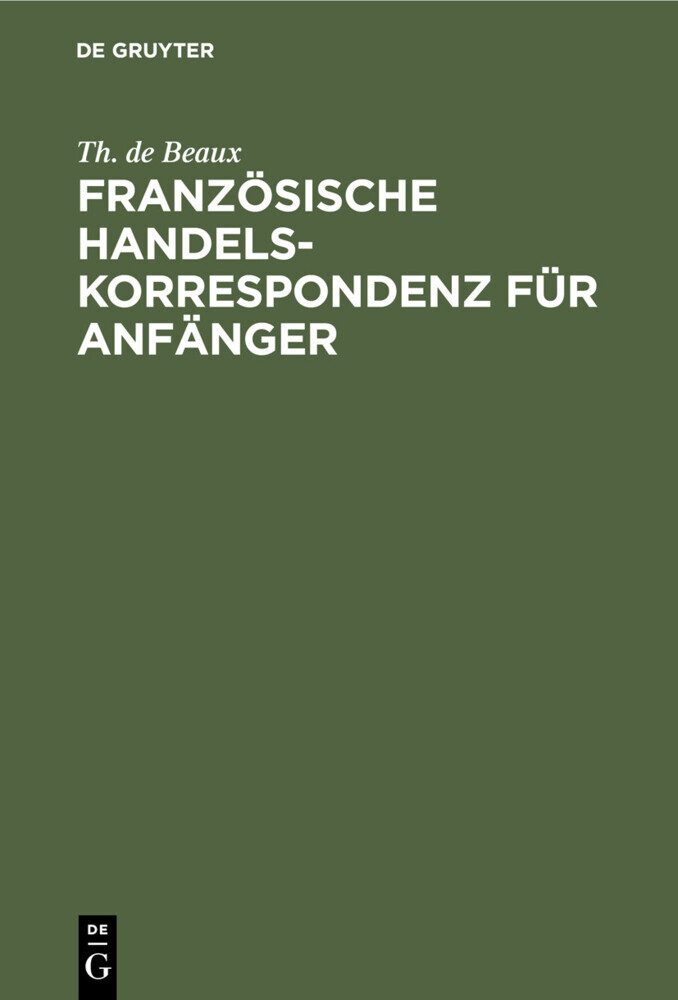 Französische Handelskorrespondenz für Anfänger main product photo