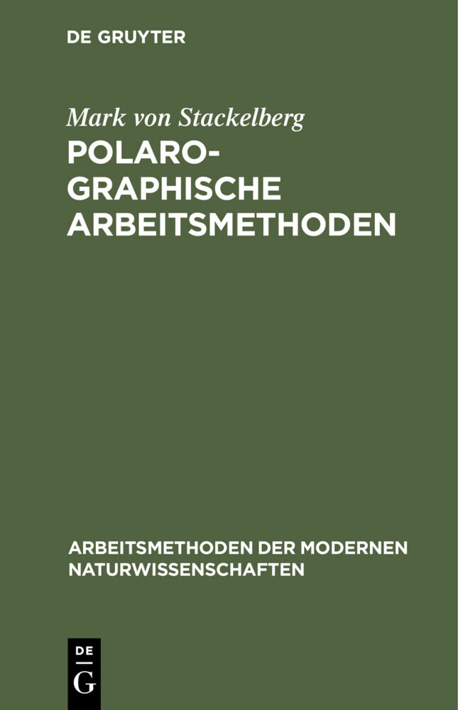 Polarographische Arbeitsmethoden main product photo
