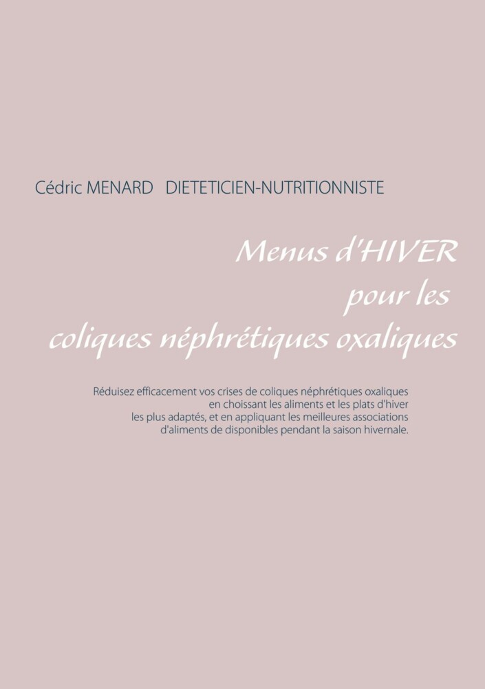 Menus d'hiver pour les coliques néphrétiques oxaliques main product photo