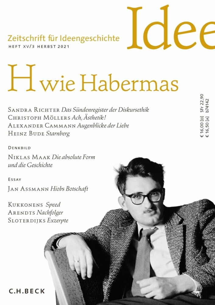 Zeitschrift für Ideengeschichte Heft XV/3 Herbst 2021 main product photo