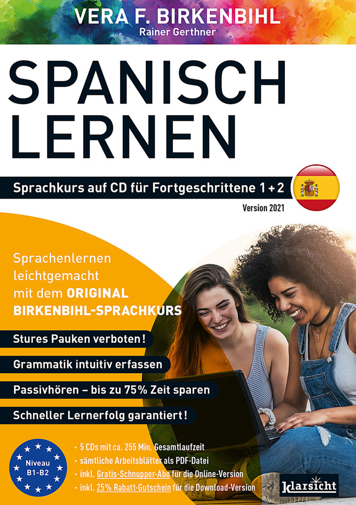 Spanisch lernen für Fortgeschrittene 1+2 (ORIGINAL BIRKENBIHL), Audio-CD main product photo