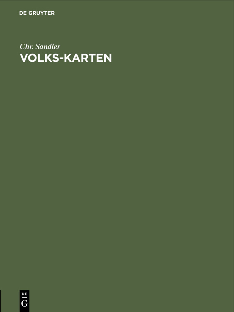 Volks-Karten main product photo