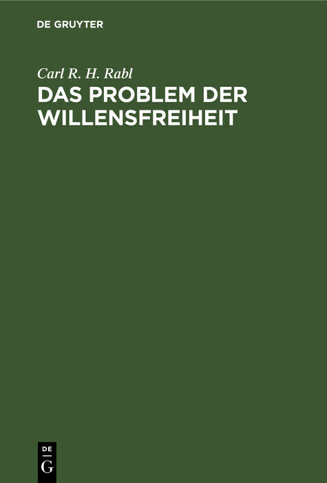 Das Problem der Willensfreiheit main product photo