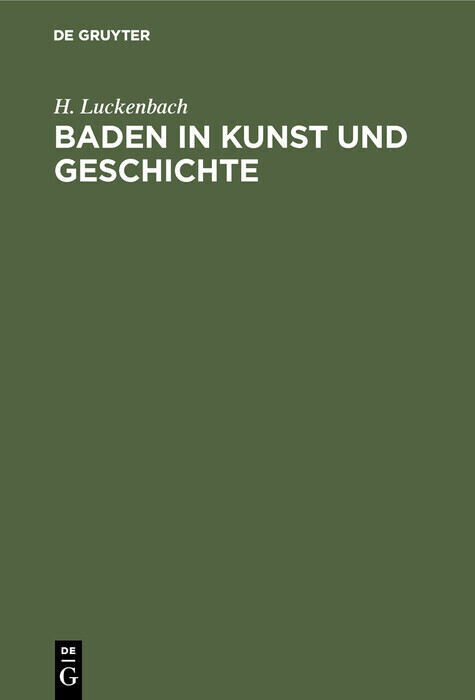 Baden in Kunst und Geschichte main product photo