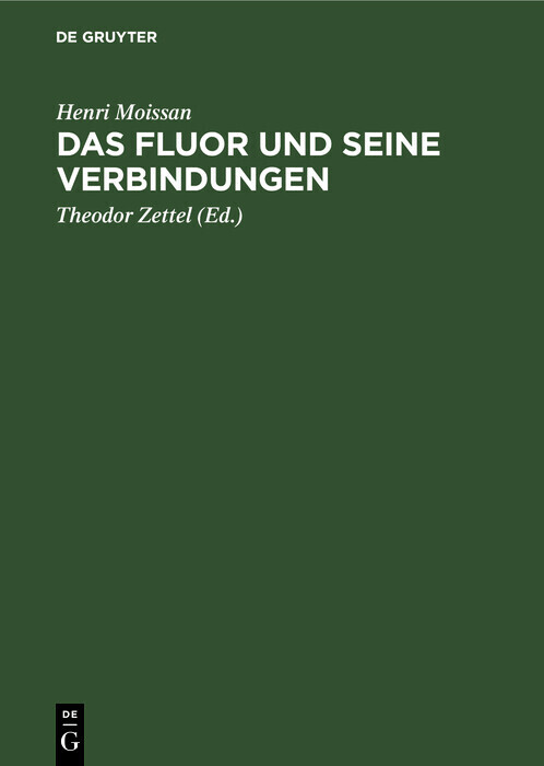 Das Fluor und seine Verbindungen main product photo