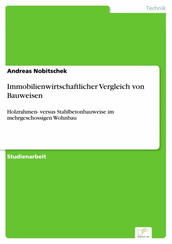 Immobilienwirtschaftlicher Vergleich von Bauweisen main product photo