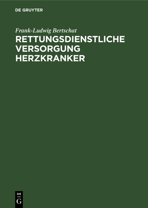 Rettungsdienstliche Versorgung Herzkranker main product photo