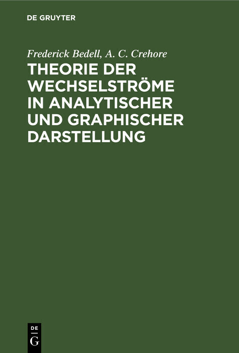 Theorie der Wechselströme in analytischer und graphischer Darstellung main product photo