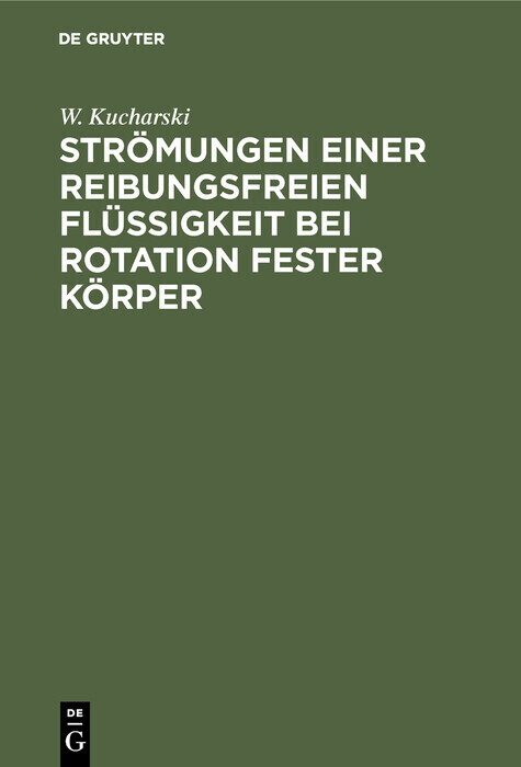 Strömungen einer reibungsfreien Flüssigkeit bei Rotation fester Körper main product photo