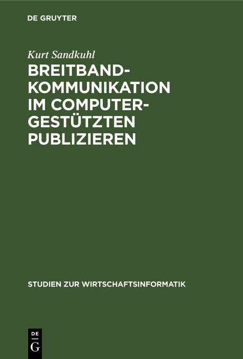 Breitbandkommunikation im computergestützten Publizieren main product photo