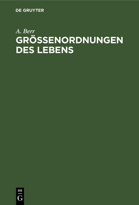 Größenordnungen des Lebens main product photo