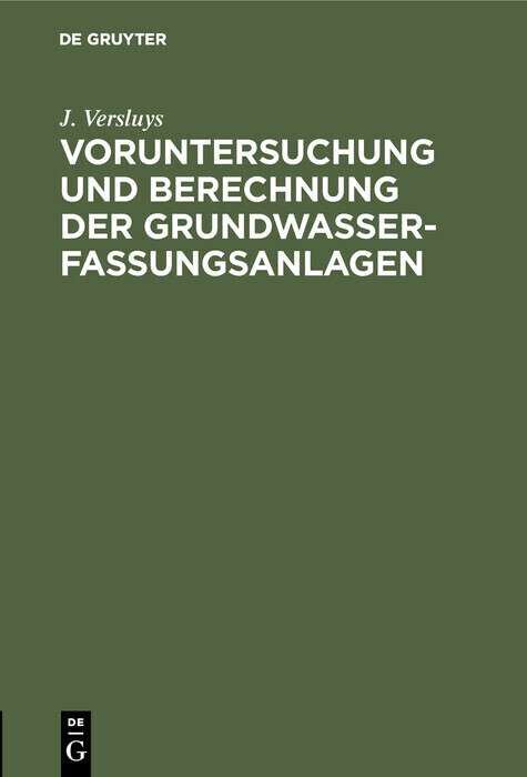 Voruntersuchung und Berechnung der Grundwasserfassungsanlagen main product photo