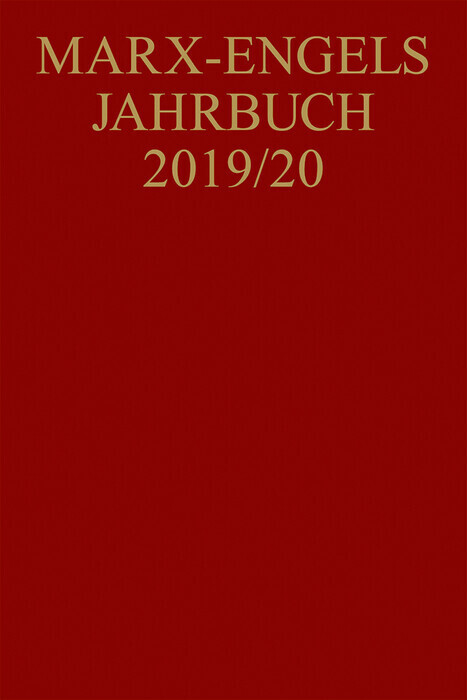 Marx-Engels-Jahrbuch 2019/20 main product photo