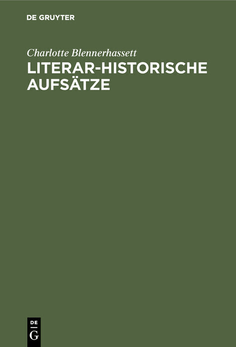 Literar-Historische Aufsätze main product photo