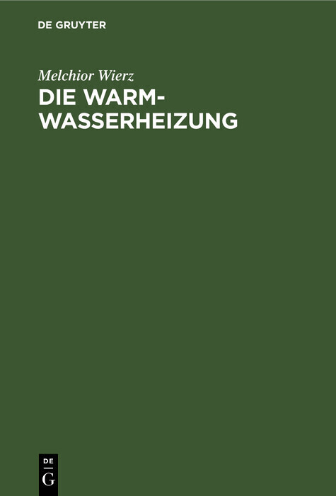 Die Warmwasserheizung main product photo