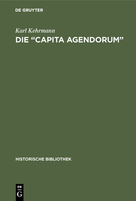 Die 'Capita agendorum' main product photo