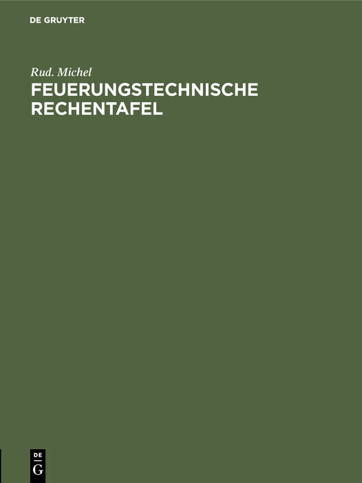 Feuerungstechnische Rechentafel main product photo