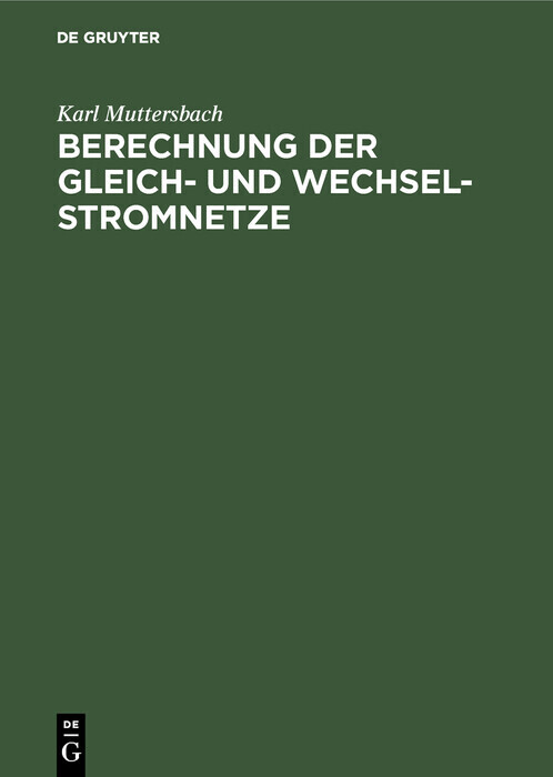 Berechnung der Gleich- und Wechsel-Stromnetze main product photo