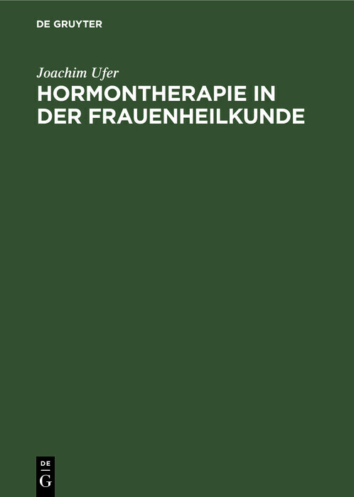 Hormontherapie in der Frauenheilkunde main product photo