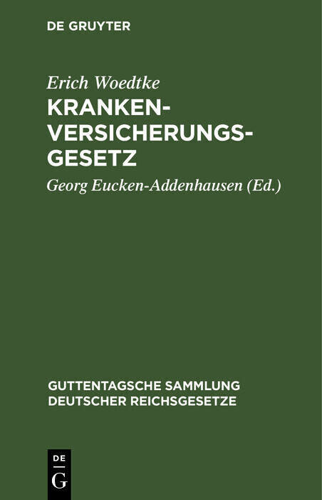 Krankenversicherungsgesetz main product photo