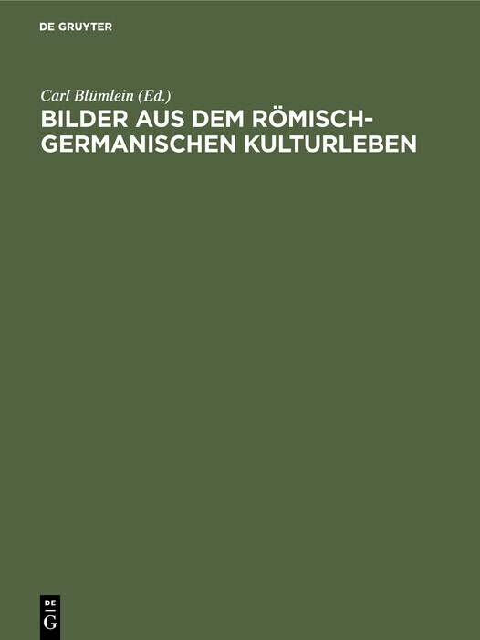 Bilder aus dem römisch-germanischen Kulturleben main product photo