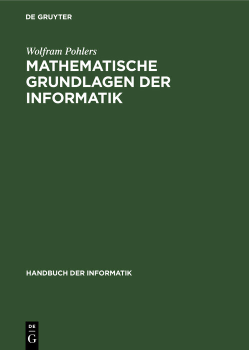 Mathematische Grundlagen der Informatik main product photo