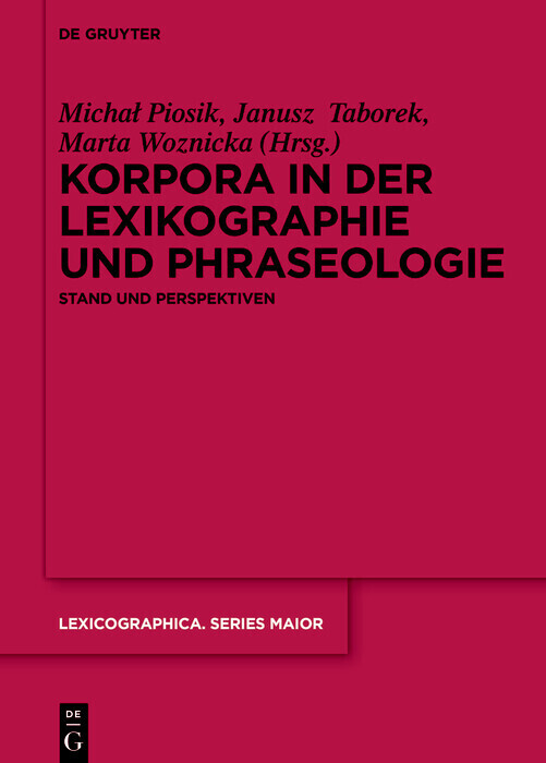 Korpora in der Lexikographie und Phraseologie main product photo