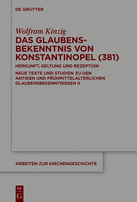 Das Glaubensbekenntnis von Konstantinopel (381) main product photo