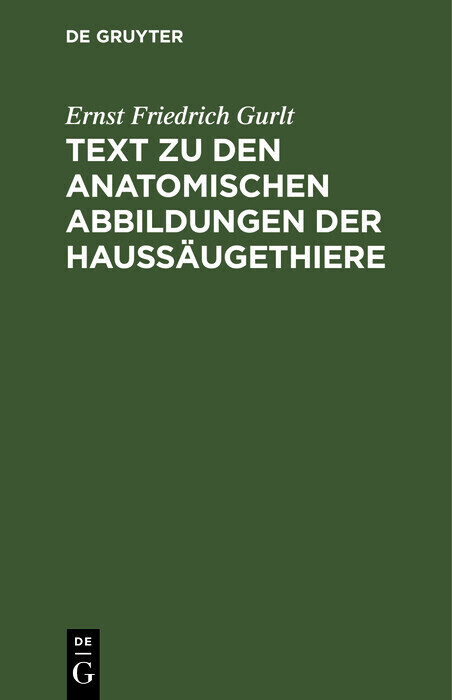 Text zu den anatomischen Abbildungen der Haussäugethiere main product photo
