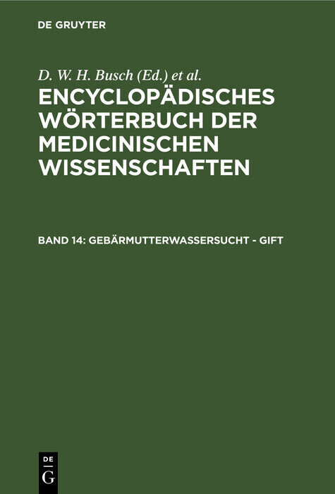 Gebärmutterwassersucht - Gift main product photo