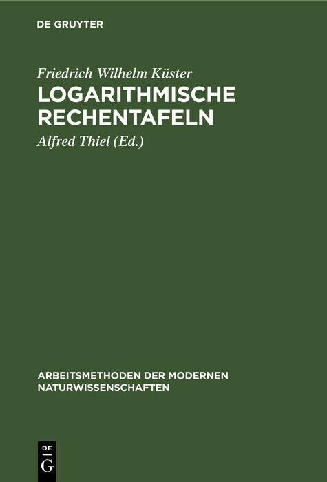 Logarithmische Rechentafeln main product photo