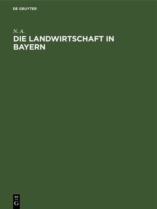 Die Landwirtschaft in Bayern main product photo