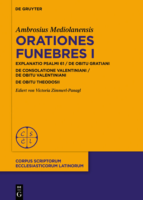 Orationes funebres I main product photo