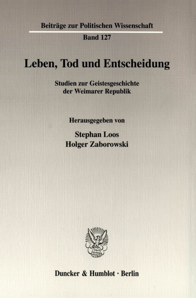 Leben, Tod und Entscheidung. main product photo