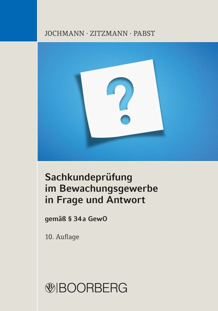 Sachkundeprüfung im Bewachungsgewerbe in Frage und Antwort main product photo
