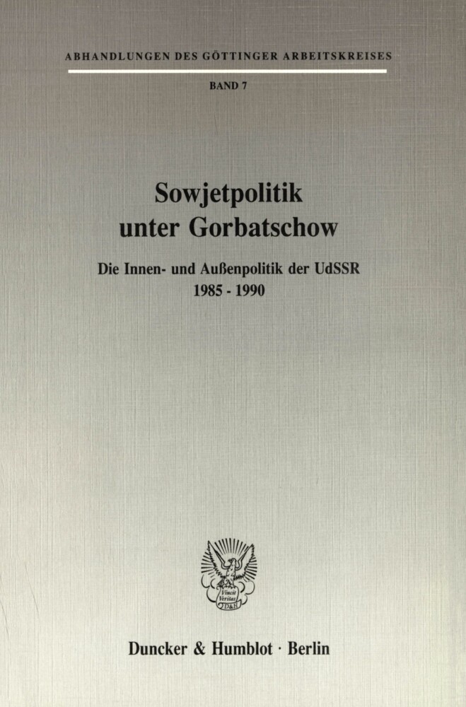 Sowjetpolitik unter Gorbatschow. main product photo