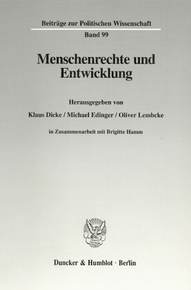Menschenrechte und Entwicklung. main product photo