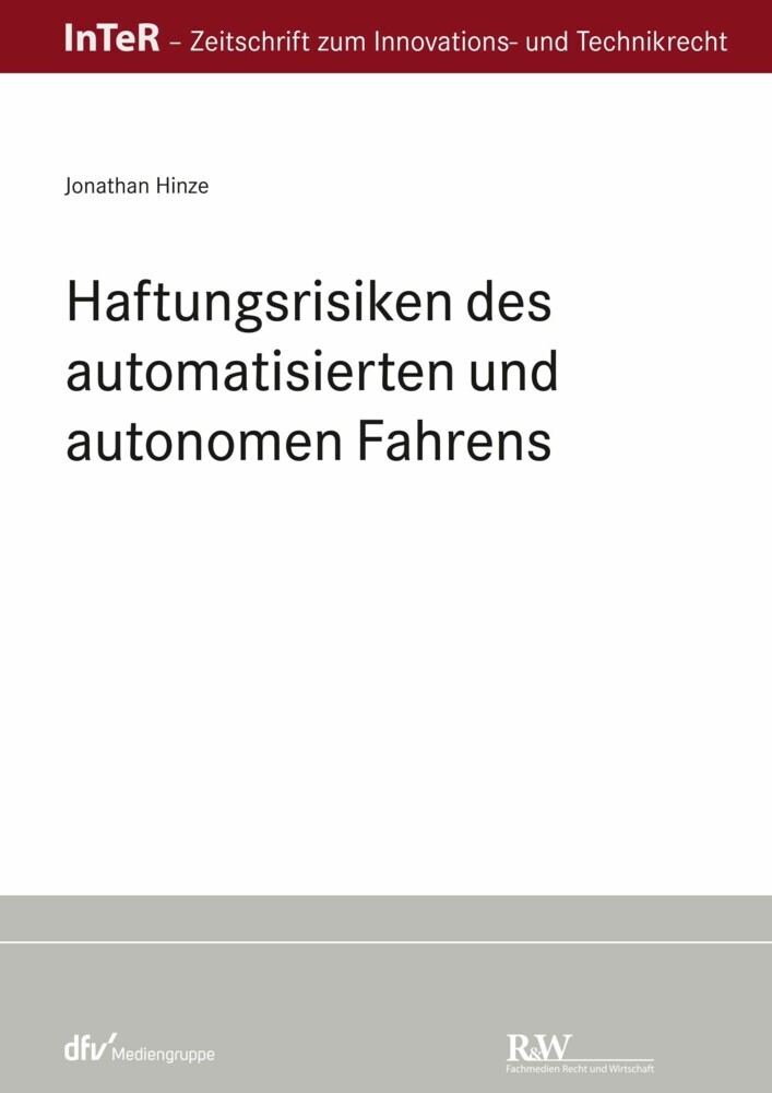 Haftungsrisiken des automatisierten und autonomen Fahrens main product photo