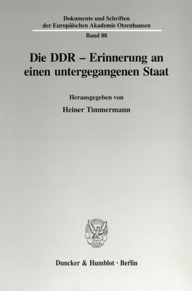 Die DDR - Erinnerung an einen untergegangenen Staat. main product photo